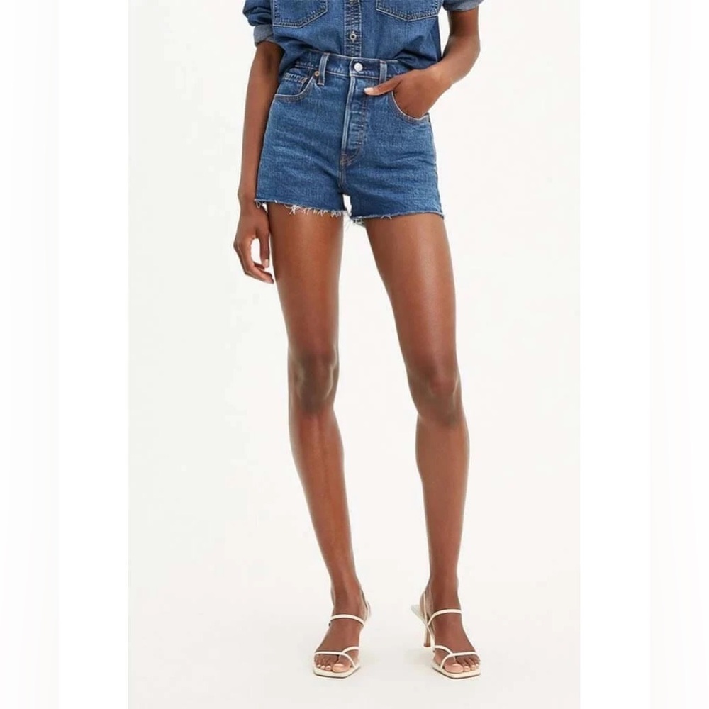 Levi’s Ribcage Shorts in Charleston Erosion